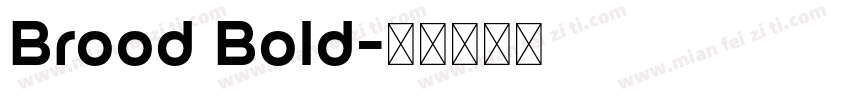 Brood Bold字体转换